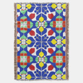 Farbiges geometrisches Inspiriertes Muster Decke (Vorderseite Vertikal)