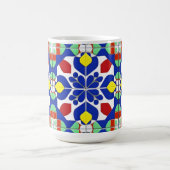 Farbiges geometrisches Inspiriertes Muster Kaffeetasse (Mittel)