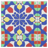 Farbiges geometrisches Inspiriertes Muster Stoff (Nahaufnahme)