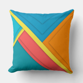 Farbiges geometrisches Kissen