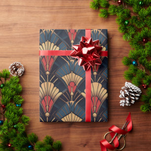 Farbiges geometrisches Kunstmuster des Dekos Geschenkpapier