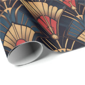 Farbiges geometrisches Kunstmuster des Dekos Geschenkpapier (Rolleneckpunkt)