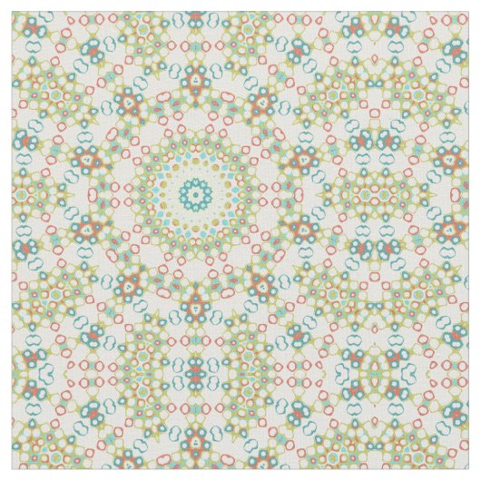 Farbiges geometrisches Mandala-Muster Stoff (Nahaufnahme)