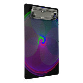 Farbiges geometrisches Mini-Clipboard mit verschmo Mini Klemmbrett (Schrägansicht)