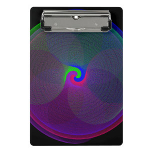Farbiges geometrisches Mini-Clipboard mit verschmo Mini Klemmbrett