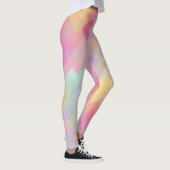 Farbiges geometrisches, modernes Diamantmuster #13 Leggings (Rechts)