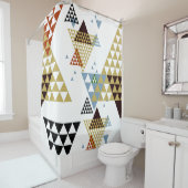 Farbiges geometrisches modernes Muster Duschvorhang (Beispiel)