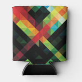 Farbiges geometrisches Mosaikmuster Dosenkühler (Vorderseite)