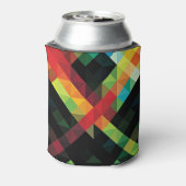 Farbiges geometrisches Mosaikmuster Dosenkühler (Kanne Rückseite)