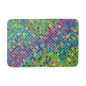 Farbiges geometrisches Muster 2 Badematte (Vorderseite)