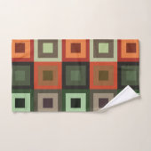 Farbiges geometrisches Muster auf dem konzentrisch Badhandtuch Set (Handtuch)