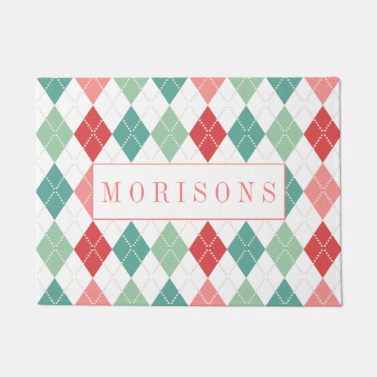 Farbiges geometrisches Muster aus Harlequin Fußmatte (Vorderseite)