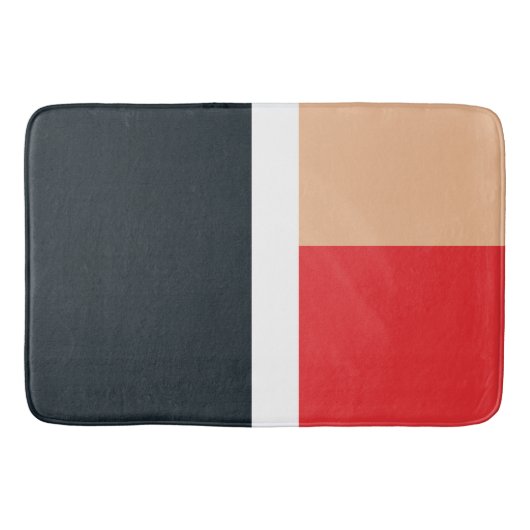 Farbiges geometrisches Muster Badematte (Vorderseite)