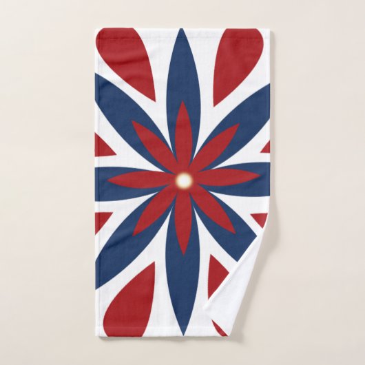 Farbiges geometrisches Muster Badhandtuch Set (Handtuch)