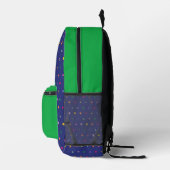 Farbiges geometrisches Muster Bedruckter Rucksack (Rechts)