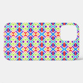 Farbiges geometrisches Muster Case-Mate iPhone Hülle (Rückseite (Horizontal))