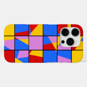 Farbiges geometrisches Muster Case-Mate iPhone Hülle (Rückseite (Horizontal))