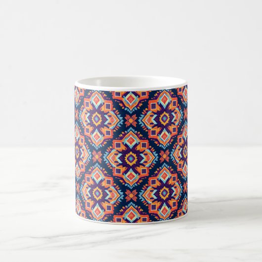 Farbiges geometrisches Muster der Aztec Kaffeetasse (Mittel)