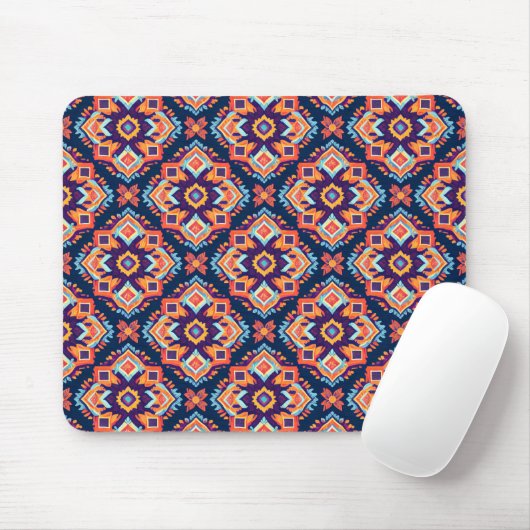 Farbiges geometrisches Muster der Aztec Mousepad (Mit Mouse)