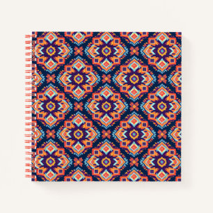 Farbiges geometrisches Muster der Aztec Notizblock
