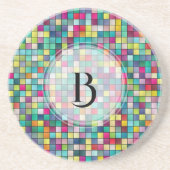 Farbiges geometrisches Muster der Mosaike Getränkeuntersetzer (Vorne)