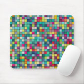 Farbiges geometrisches Muster der Mosaike Mousepad (Mit Mouse)