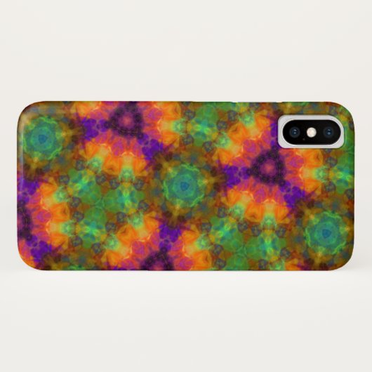 Farbiges geometrisches Muster des Kaleidoskops Case-Mate iPhone Hülle (Rückseite (Horizontal))