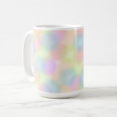 Farbiges geometrisches Muster des Regenbogens Kaffeetasse (Vorderseite Links)