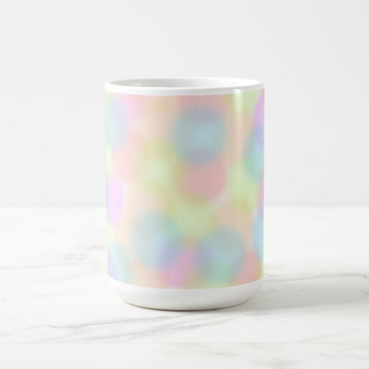 Farbiges geometrisches Muster des Regenbogens Kaffeetasse (Mittel)