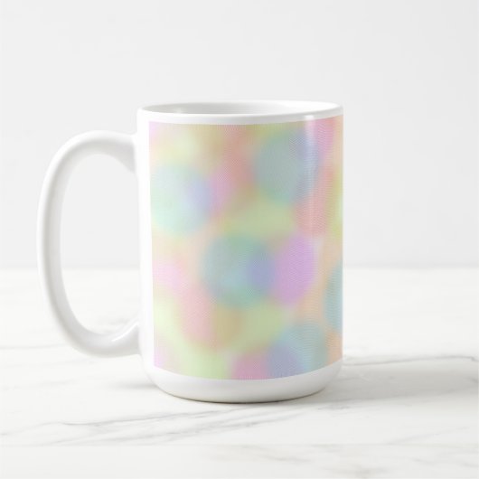 Farbiges geometrisches Muster des Regenbogens Kaffeetasse (Links)