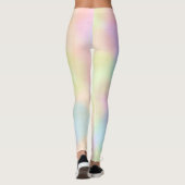 Farbiges geometrisches Muster des Regenbogens Leggings (Rückseite)