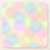 Farbiges geometrisches Muster des Regenbogens Rechteckiger Pappuntersetzer (Vorderseite)