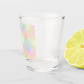 Farbiges geometrisches Muster des Regenbogens Schnapsglas (Rechts)