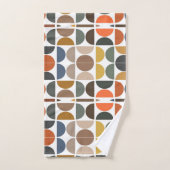 Farbiges geometrisches Muster des Retro Mitte des  Badhandtuch Set (Handtuch)