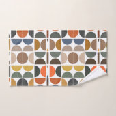 Farbiges geometrisches Muster des Retro Mitte des  Badhandtuch Set (Handtuch)