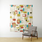 Farbiges geometrisches Muster des Retro Mitte des  Wandteppich (Beispiel)