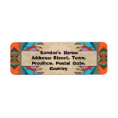 Farbiges geometrisches Muster des südlichen Wester (Vorne)