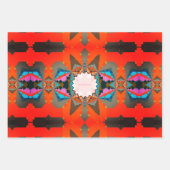 Farbiges geometrisches Muster des südlichen Wester Geschenkpapier Set (Vorderseite 2)