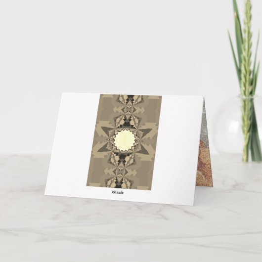 Farbiges geometrisches Muster des südlichen Wester Karte (Rückseite)