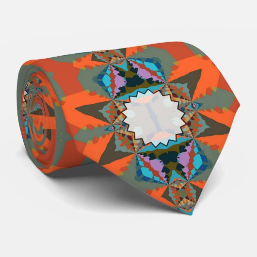 Farbiges geometrisches Muster des südlichen Wester Krawatte (Gerollt)