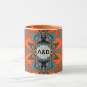 Farbiges geometrisches Muster des südlichen Wester Tasse (Zentrum)