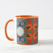 Farbiges geometrisches Muster des südlichen Wester Tasse (Links)