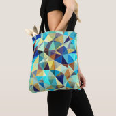 Farbiges geometrisches Muster, dreieckiger Hinterg Tasche (Von Nahem)