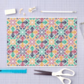 Farbiges geometrisches Muster entcoupage Seidenpapier (Handwerk)