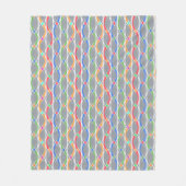 Farbiges geometrisches Muster. Fleecedecke (Vorderseite)
