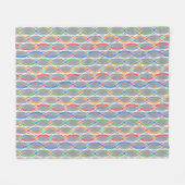 Farbiges geometrisches Muster. Fleecedecke (Vorderseite (Horizontal))