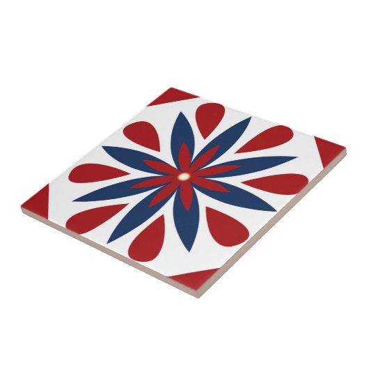 Farbiges geometrisches Muster Fliese (Seite)