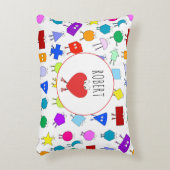 Farbiges geometrisches Muster für 2D & 3D-Formen f Dekokissen (Vorderseite(Vertikal))