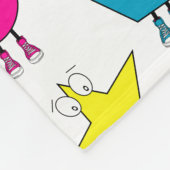 Farbiges geometrisches Muster für 2D & 3D-Formen f Fleecedecke (Ecke)