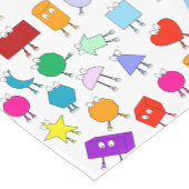 Farbiges geometrisches Muster für 2D & 3D-Formen f Kurzer Tischläufer (Ecke)